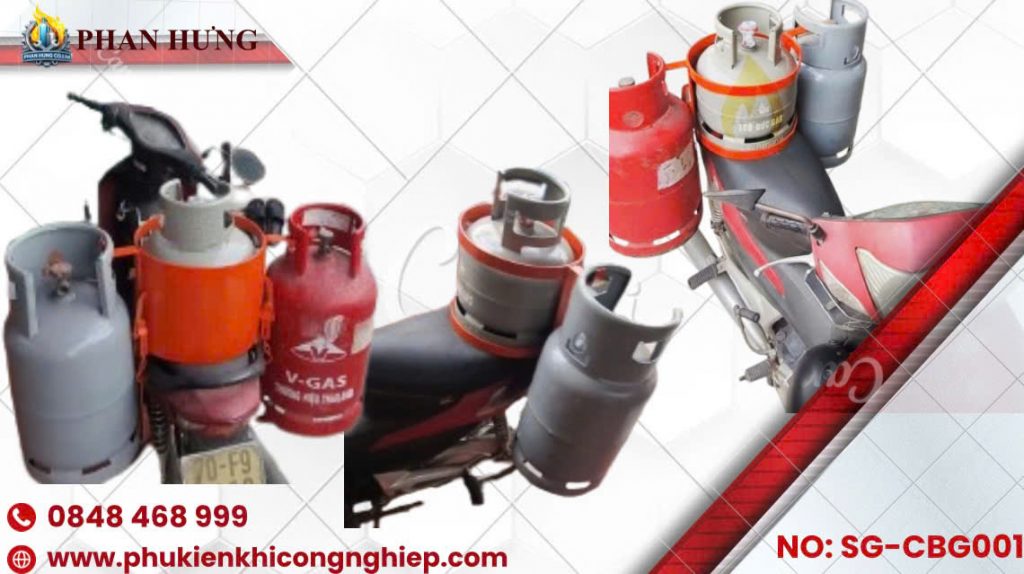 giá chở gas xe máy