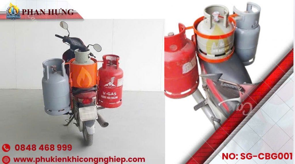 giá chở gas xe máy