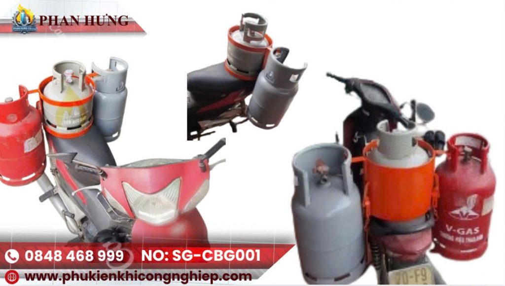 giá chở gas xe máy