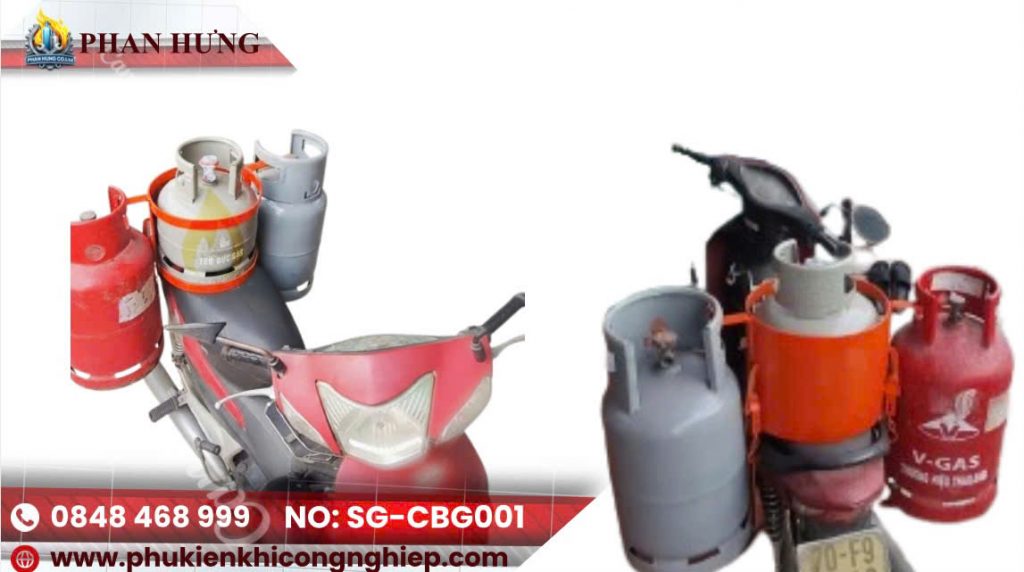 giá chở gas xe máy