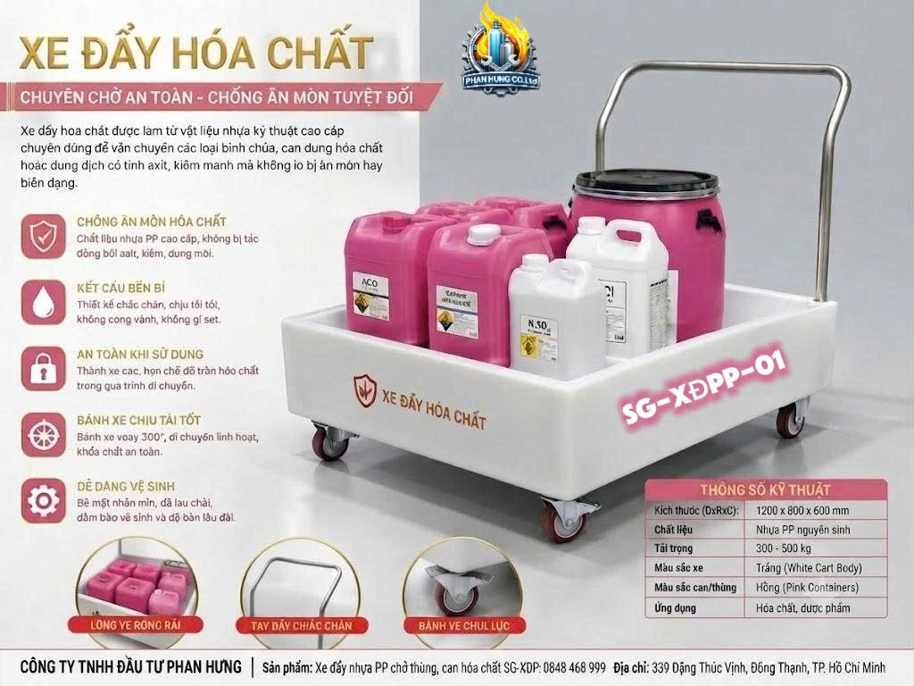 KẾT CẤU CHẮC CHẮN XE ĐẨY PHAN HƯNG
